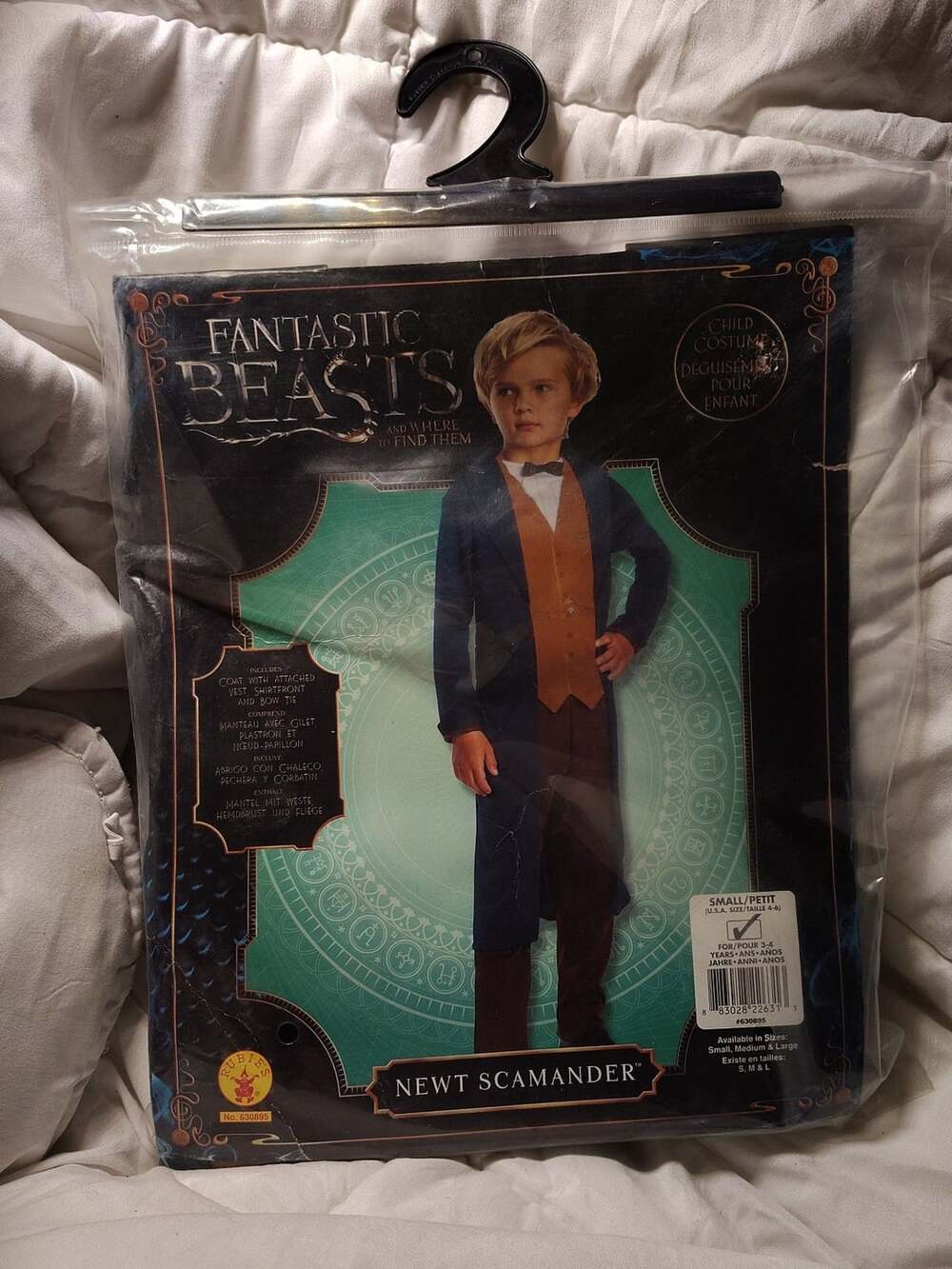 Rubies Fantastic Beasts Newt Scamander Halloween Costume Small 4-6 Child new